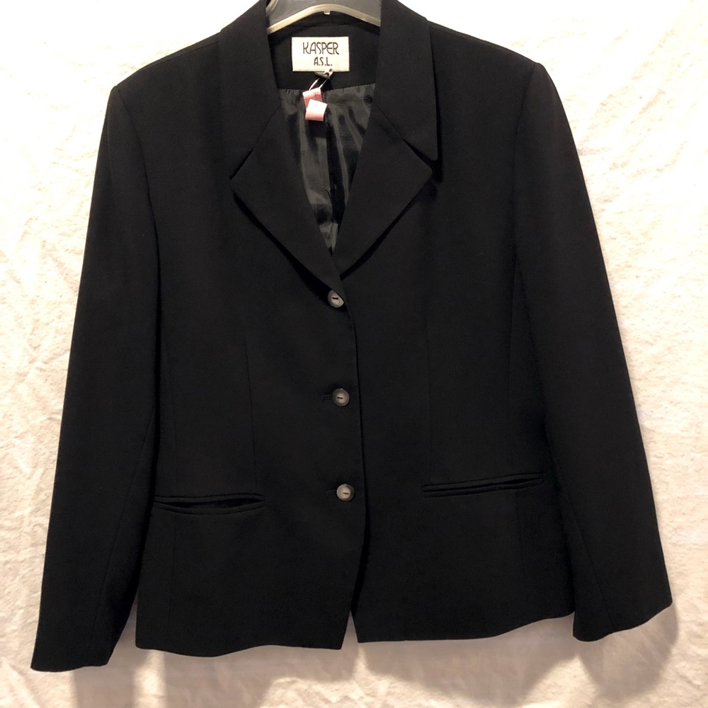 Kasper A.S.L. Black suit jacket - Picture 3 of 7